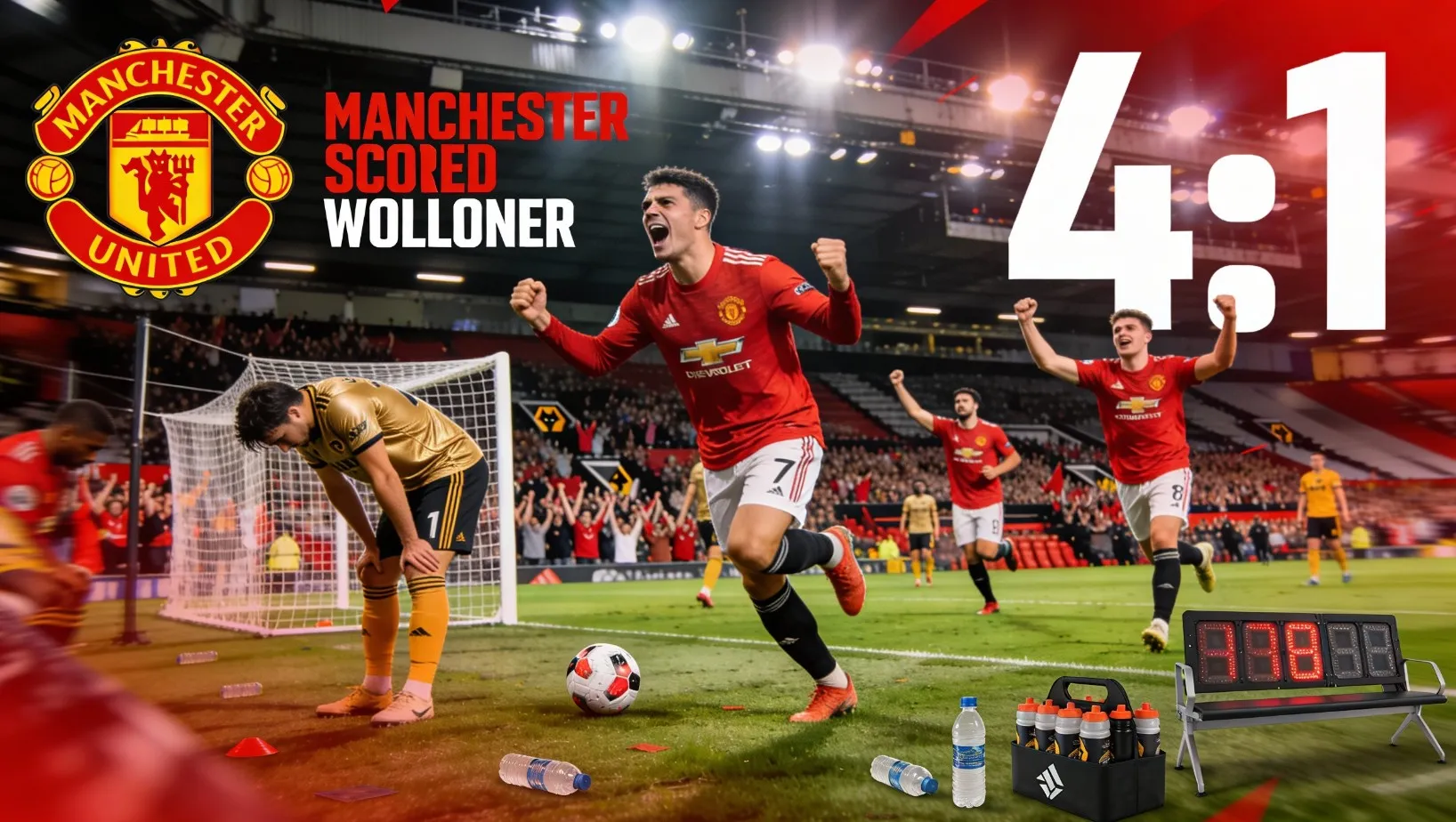 Обзор матча Манчестер Юнайтед — Вулверхэмптон 4:1