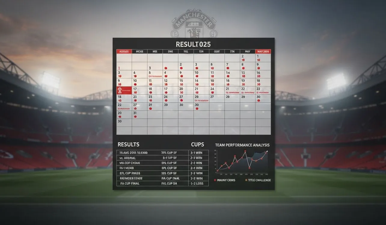 Календарь и результаты матчей Манчестер Юнайтед в сезоне 2025 2026 Премьер лига и кубки даты время счет игр и анализ выступлений команды