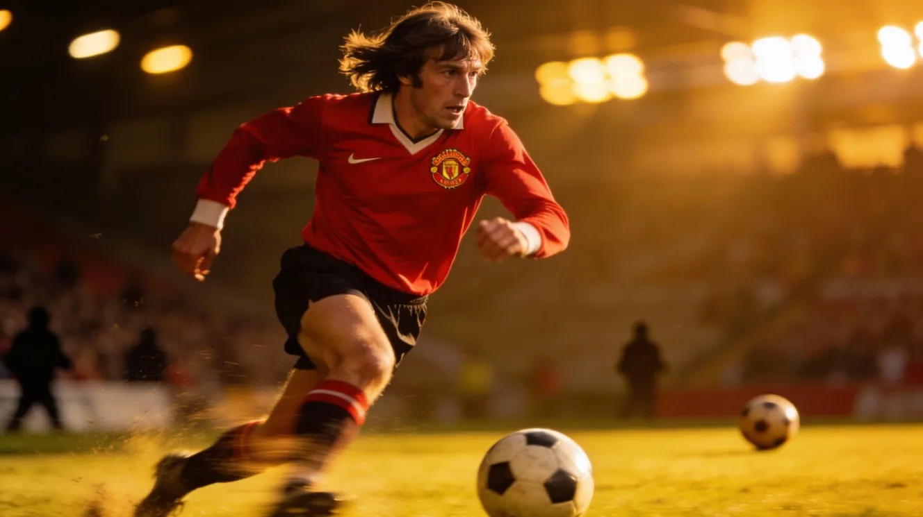 Подробная история Джорджа Беста — самого яркого футболиста «Манчестер Юнайтед», его игры, славы, достижений и наследия.